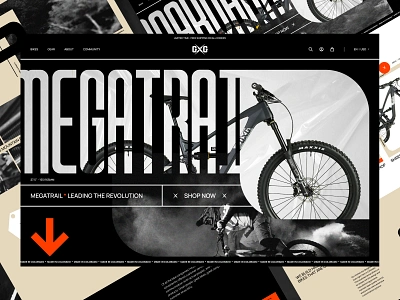 Guerrilla Gravity bike e commerce eco ecommerce landing shop sports ui website