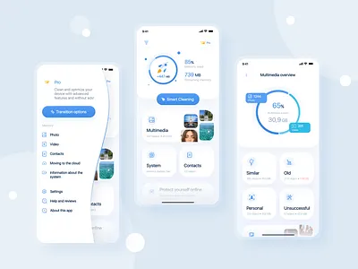 Mobile Cleaner App android antivirus app cleaner iphone mobile app mobile app design mobile design product design security ui design uiux