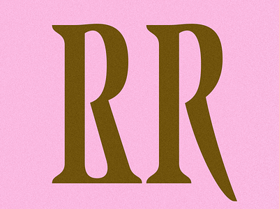 R or R all caps branding design display font lettering logo logotype monogram serif type typography vector