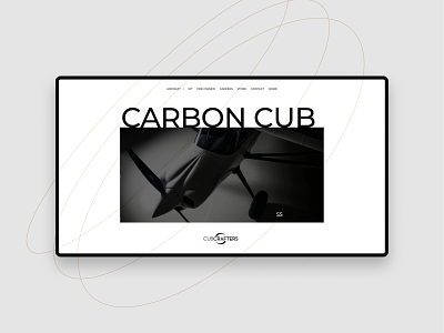 CARBON CUB / Concept aero concept flight promo ui ux