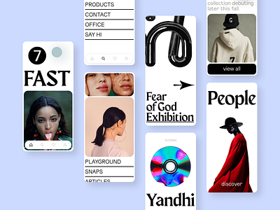 FAST ★ 3d app article blog branding colors composition design editorial fashion grid interface ios lookbook magazine mobile music phot photography player