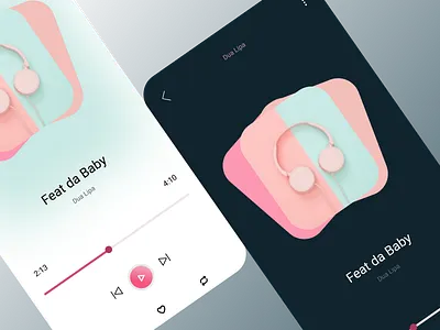 Music Player branding graphic design
