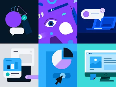 collage 02 browser collage design illustration office plants style tech wfh work