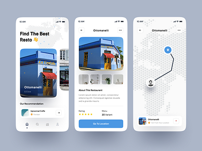 Restaurant Finder Apps apps finder map restaurant resto ui design uidesign userinterface ux design uxdesign