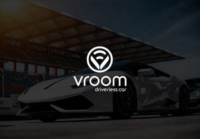 Vroom Logo | Modern Logo 3d app logo branding car logo driverless car logo graphic design initial logo location logo logo modern monogram logo unique wifi logo