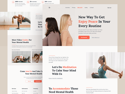 Mental Health Website Homepage branding clinic doctors health healthcare healthy homepage landing page medical mental mental health mentalhealth self care therapy ui uiux web web design website