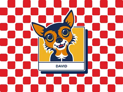 david boreanaz rose cute dog doggo flat illustration pup pupper yorkie mix