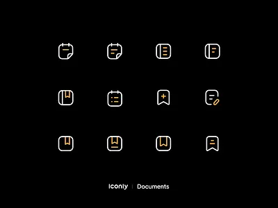 Iconly Pro P2 document icon icondesign iconography iconpack icons iconset iconsset illustration note notebook save seticon vector