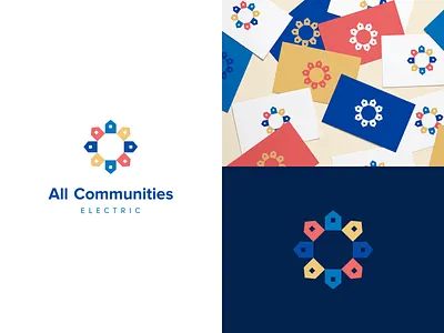 All Communities Logo agrib all communities branding clean logo colorful logo community connected connected logo connection electric electrical geometric logo home logo homes house logo houses logo simple logo simplicity vibrant logo