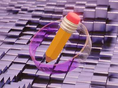 Pencil 3D 3d 3dart abstract animation art blender blendercommunity branding cycles design graphic design icon illustration logo motion graphics render ui web