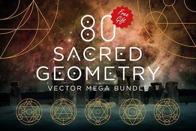 Sacred Geometry abstract alchemy astral astrology bundle circle geometric geometry glyph magic magical mystery occult sacred set spiritual symbol symmetry triangle vector
