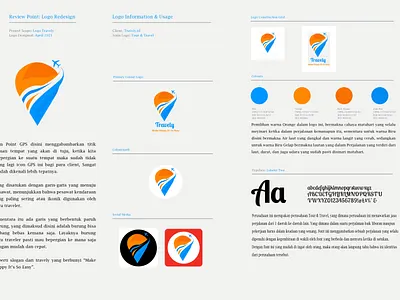 Brand Logo Travelly.id branding illustration logo