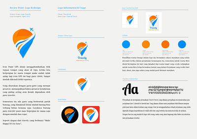 Brand Logo Travelly.id branding illustration logo