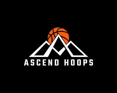 ASCEND HOOPS basketball logo branding business logo design food logo gaming logo illustration logo minimalist mountain logo typography ux website