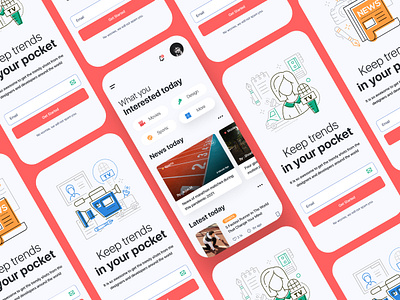 News App UI Kit apple article article app articles app challenge creative mobile app mobile application mobile design mobile ui news news app news feed news mobile app newsletter newspaper product design reading reading app social media