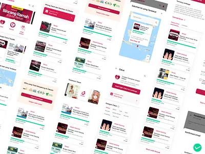 Landing Page - Zakatin.com banner bottom sheet catalog clean covid crowdfunding design donate landing page list menu mobile platform red responsive ui ux website white zakat