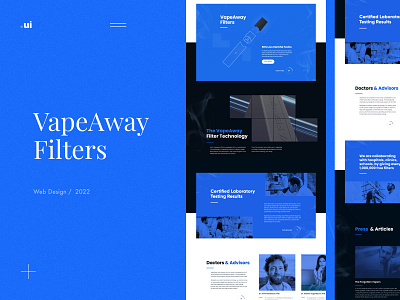 VapeAway Filters figma landing page redesign responsive website design ui ux web design