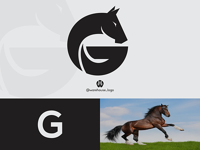 g + horse logo ideas branding brandmark design designispiration g graphicdesigner horse icon identity illustration logo logos