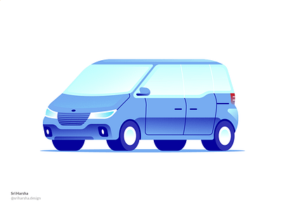 Mini van illustration car car illustration cars design graphic design illustration illustrator mini van van