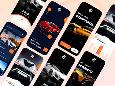 Car App UI/UX | Lykan Hypersport augmented augmented reality car app cars darktheme electric car lamborghini lykn scan tesla virtual reality vr yellow