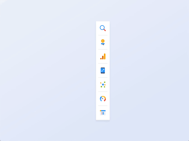 Right-handed side navigation hover adobe animation button design hover icon menu navigation ui xd