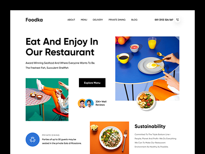 Restaurant website design food food web food website home page homepage landing landing page landingpage restaurant web site uidesign uiux userinterface web design web site webpage website