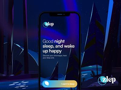 zlep sleep app app branding color design illustration iphone logo page ui web