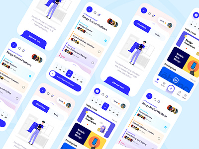 To-Do List App 3d illustration app calendar calender app clean design project management app task to do to do list uiux