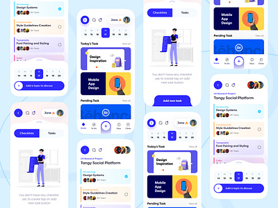 To-Do List App app design app ui ios app design management minimal reminder app task app task manager to do list todo app todo list ui ux