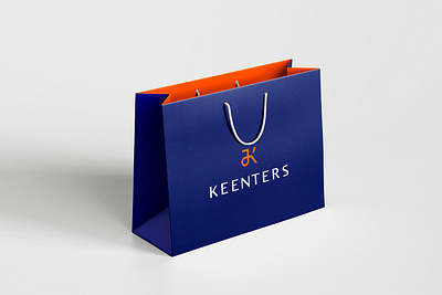 KEENTERS bag branding graphic design identity logo paper bag визуальная идентификация