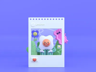 C4D｜Waiting for the good 3d c4d egg scence