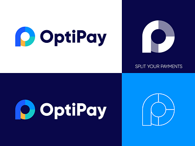 OptiPay - Logo Design Concept (for sale) brand identity branding finance fintech for sale unused buy graphic design identity identity design logo logo design logo designer logotype media tech digital o letter logo p letter logo pay payment smart logo symbol symbol app design wordmark