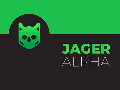 Minimal Green Logo - Jager Alpha app branding design flat illustration logo minimal vector