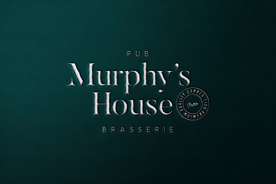 Murphy's House art branding brasserie design font food irish logo pub restaurant typography vector