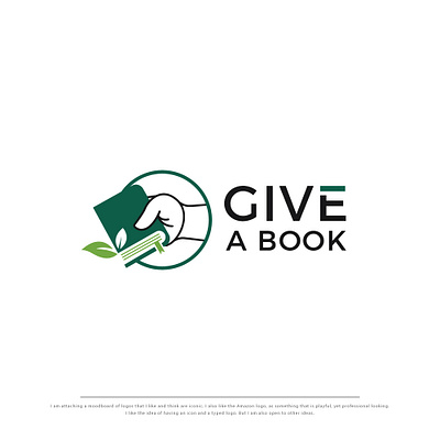 GIVE A BOOK branding coreldraw creative creative design design illustration illustrator logo photoshop