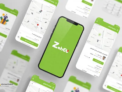 Zaheb App app car chat delivery deliveryapp designapp mobileapp sokar uiux ux wallet