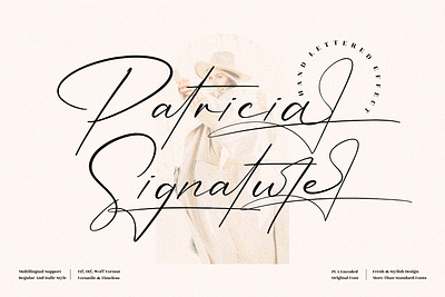 Patricia Signature - Handwritten Font 3d animation app branding design graphic design icon illustration logo motion graphics typography ui ux vector