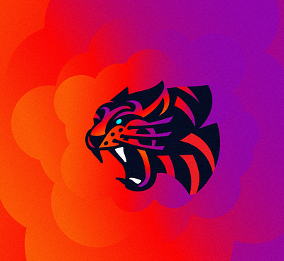 Tiger color animal beast color fire jaw nature stripe tattoo tiger