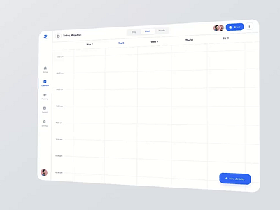 Zeros Calendar - Micro Interaction animation branding calendar clean dashboard design designer interaction meeting micro interaction motion graphics responsive schedule ui uidesign ux uxdesign web web app website