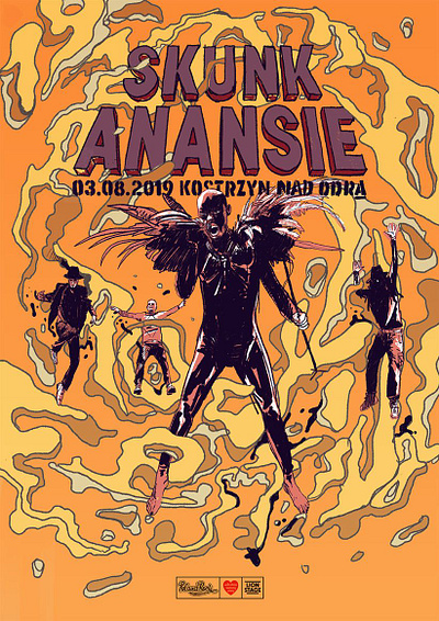 Skunk Anansie Ltd Edt Poster MMXIX art artwork design drawing gigposter handmade illustration poster posterdesign skunkanansie wossp