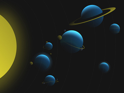 Nebulab's Universe 3d 3dart 3ddesign gradients illustration jupiter mars nebulab planet planets saturn solar space space website system universe website concept