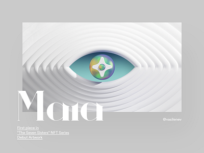 Maia 3d cgi crypto cryptoart digital eye nft nftart star