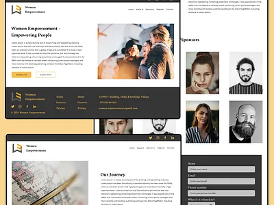 Center for Women Empowerment design user design user experience ux web design website
