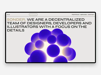 S-92 / Main page agency design illustration promo studio ui ux