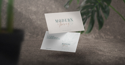 Modern Ibéris - Visit Card branding design logo