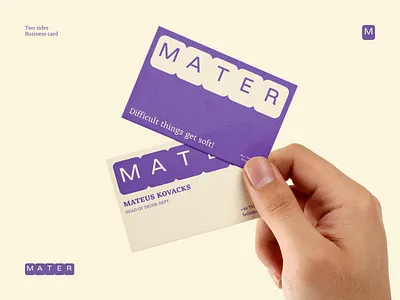 Mater® / Business card brand identity branding business card colors comfort corporate identity design graphic design identity ikea illustration living logo merch pillow shop sleeping soft store vector