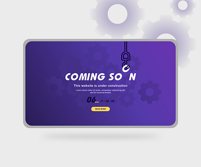 Web page design under construction design illustration ui vector