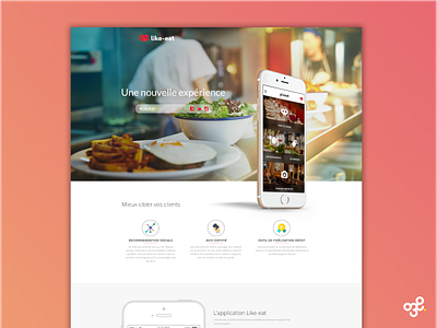 Like - eat agence agenceweb app branding design entrepreneur entrepreneurship entreprise illustration logo minimalist ui ux webdesign