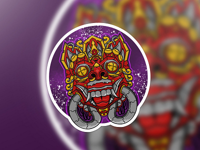 Barong Mecha brand design drawing fashion graphic design illustration mythological vector