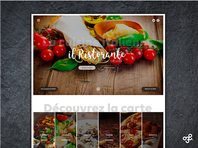 Il Ristorante agence agenceweb design entrepreneur entrepreneurship entreprise frenchstartup italianfood minimalist restaurant startuplife ui